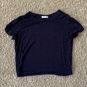 NAVY BLUE CROPPED TEE FROM COTTON ON! SIZE SMALL